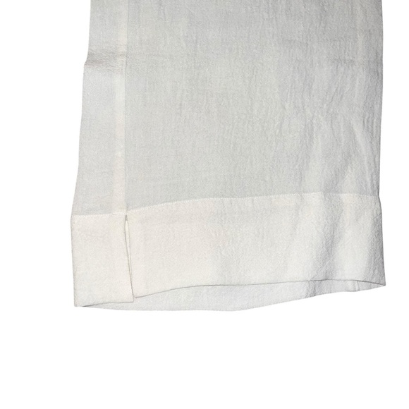 EUC SULU by Kerstin Bernecker Cream Linen Pants Wide Leg High Waist Size 42 - Picture 5 of 11